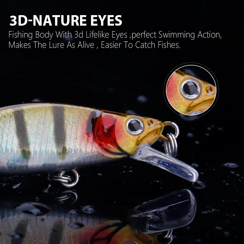 Sinking Minnow Crankbait for Trout and Bass