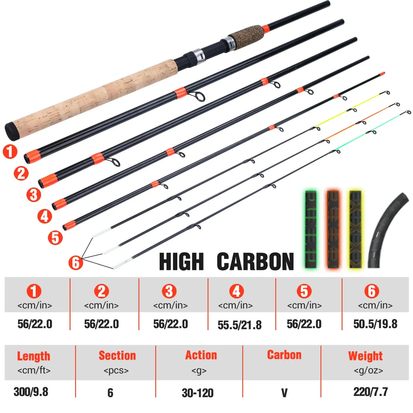 Feeder Rod and Reel Combo for Carp and Trout