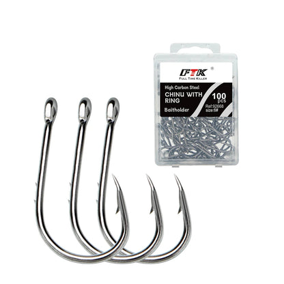 Carbon Steel Jig and Crank Hooks for Bass and Carp