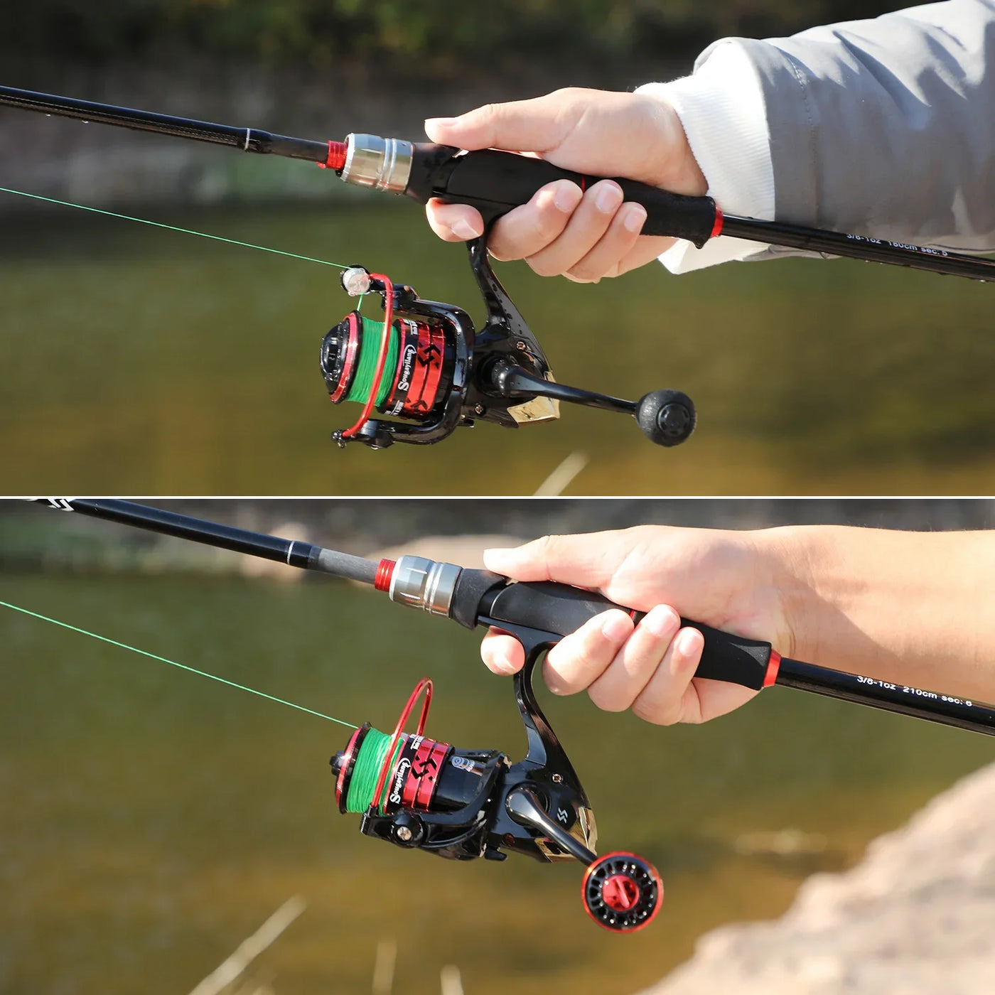 Ultralight Spinning Rod Combo with Reel and Line