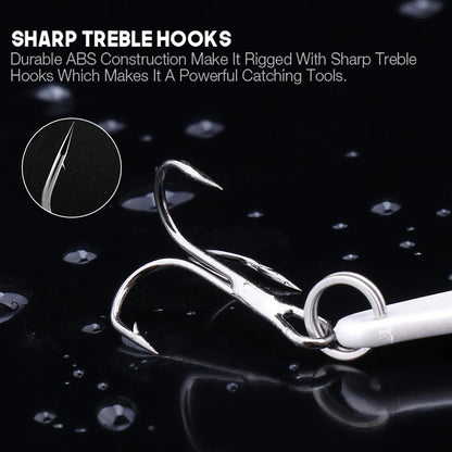 Metal Spinner Spoon Lure Set with Jig Baits