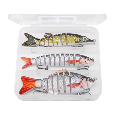 Jointed Trolling Lure Set for Pike Fishing