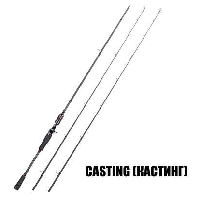 Warg Series Carbon Lure Rod with Ceramic K-Guides