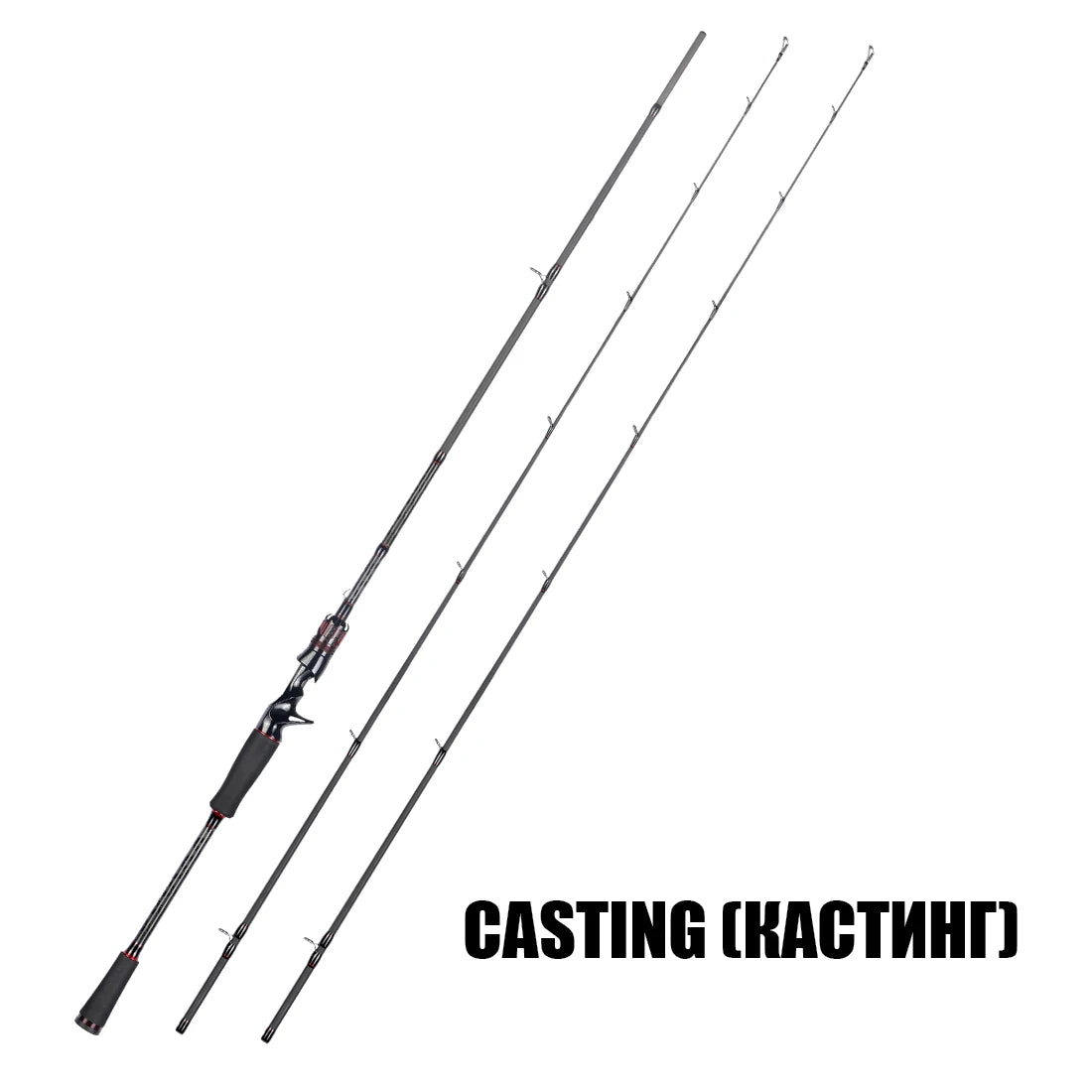 Warg Series Carbon Lure Rod with Ceramic K-Guides