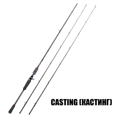 Warg Series Carbon Lure Rod with Ceramic K-Guides