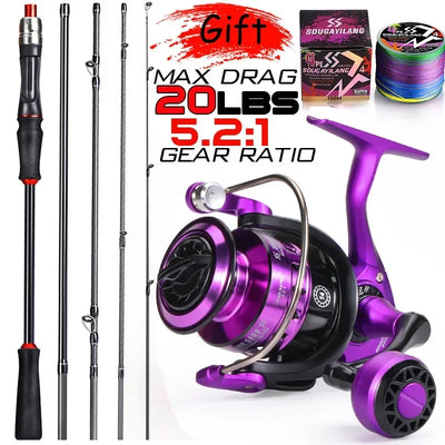 Spinning Rod and Reel for Bass Pike Trout