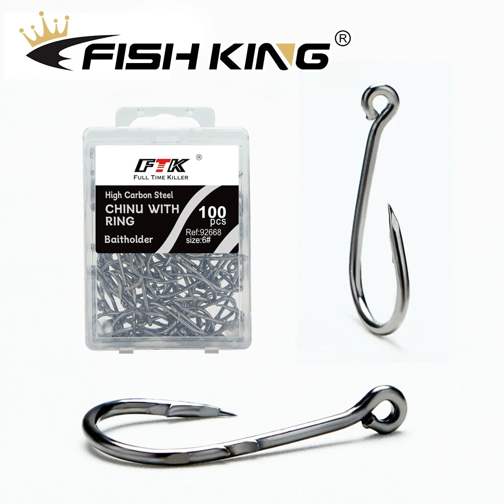 Carbon Steel Jig and Crank Hooks for Bass and Carp