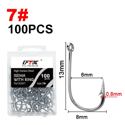 Circle Eyed Jig Hooks for Carp and Lure Fishing