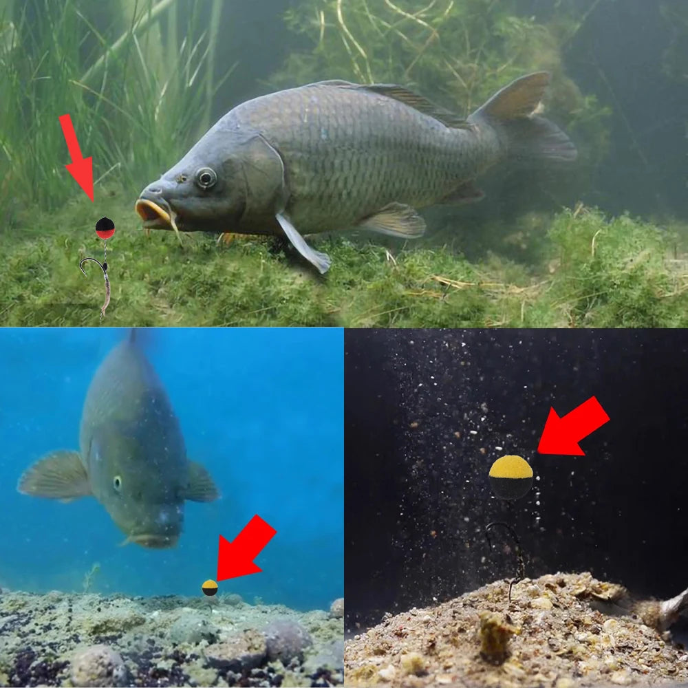 Pop Up Foam Boilies Bait for Carp Fishing