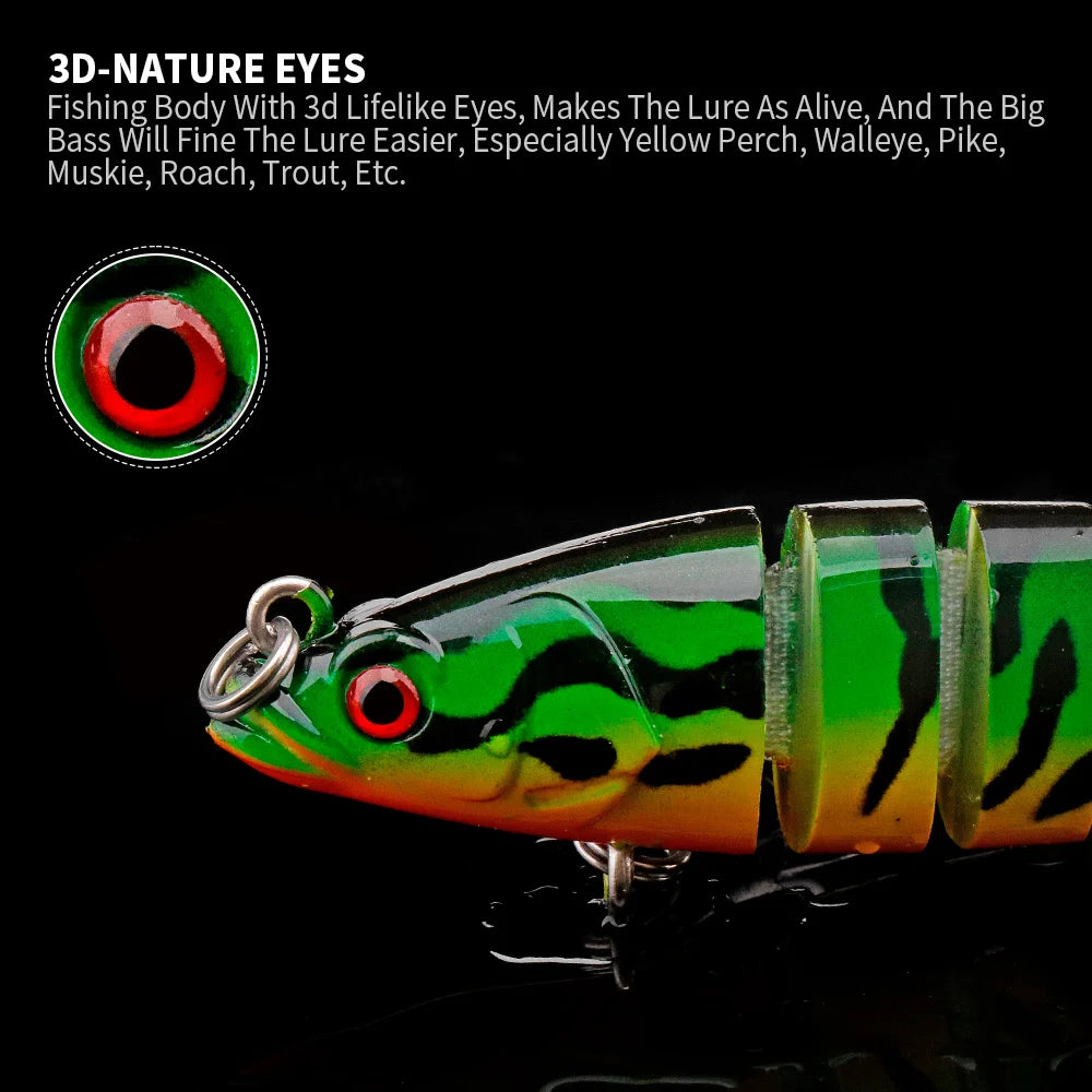 Segmented Sinking Wobblers for Pike Fishing