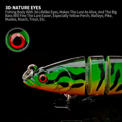 Segmented Sinking Wobblers for Pike Fishing