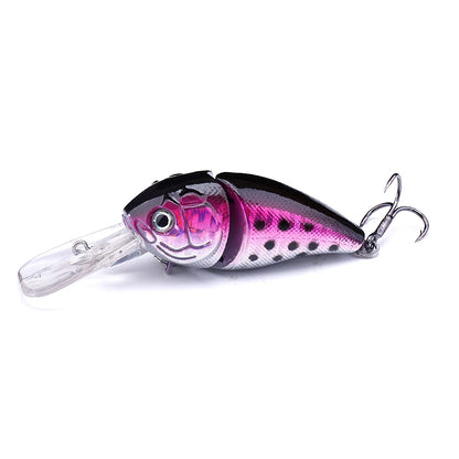 Swim Crankbait with 3D Eyes for Bass and Pike