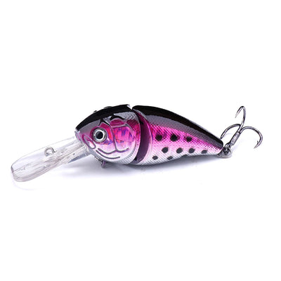 Swim Crankbait with 3D Eyes for Bass and Pike