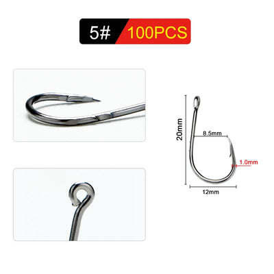 Carbon Steel Jig and Crank Hooks for Bass and Carp