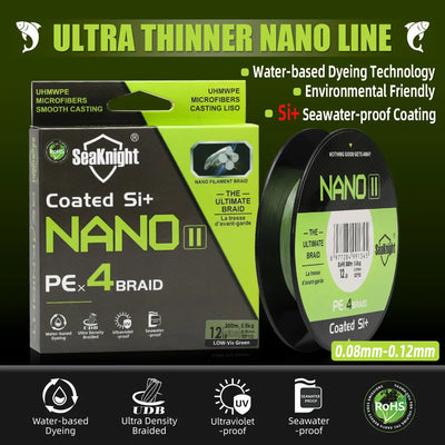 NANO II 4 Strand Braided Fishing Line