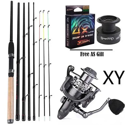 Feeder Rod and Spinning Reel Combo Set