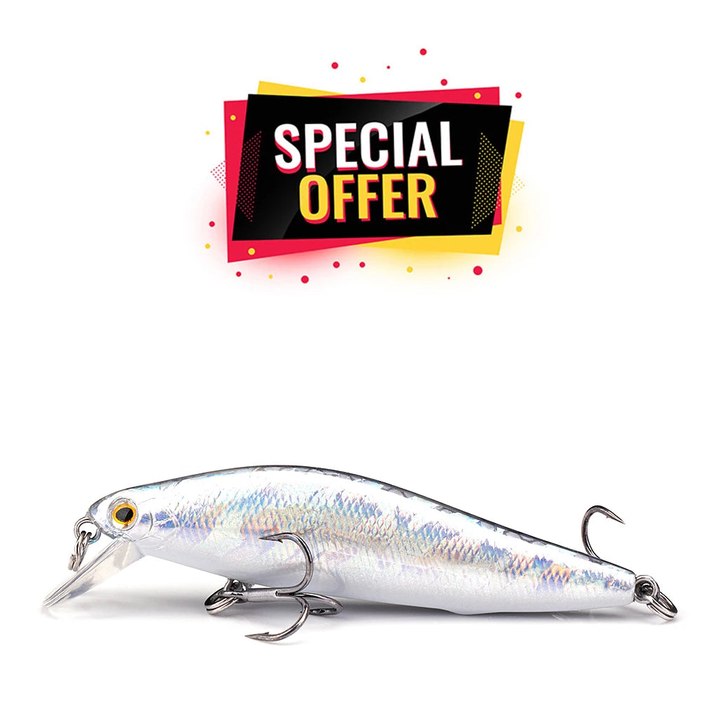 Black Minnow Trout Wobblers for Slow Sinking Action