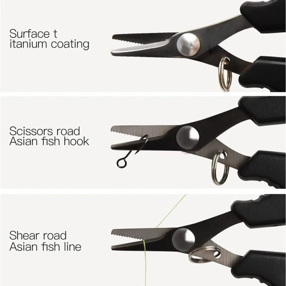 Titanium Fishing Cutter Scissors Set