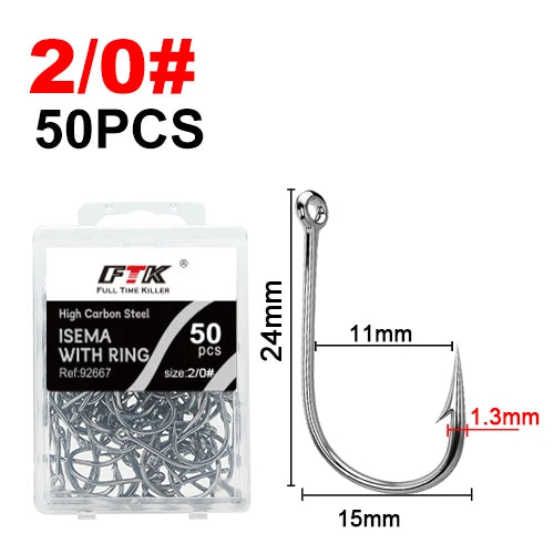 Circle Eyed Jig Hooks for Carp and Lure Fishing