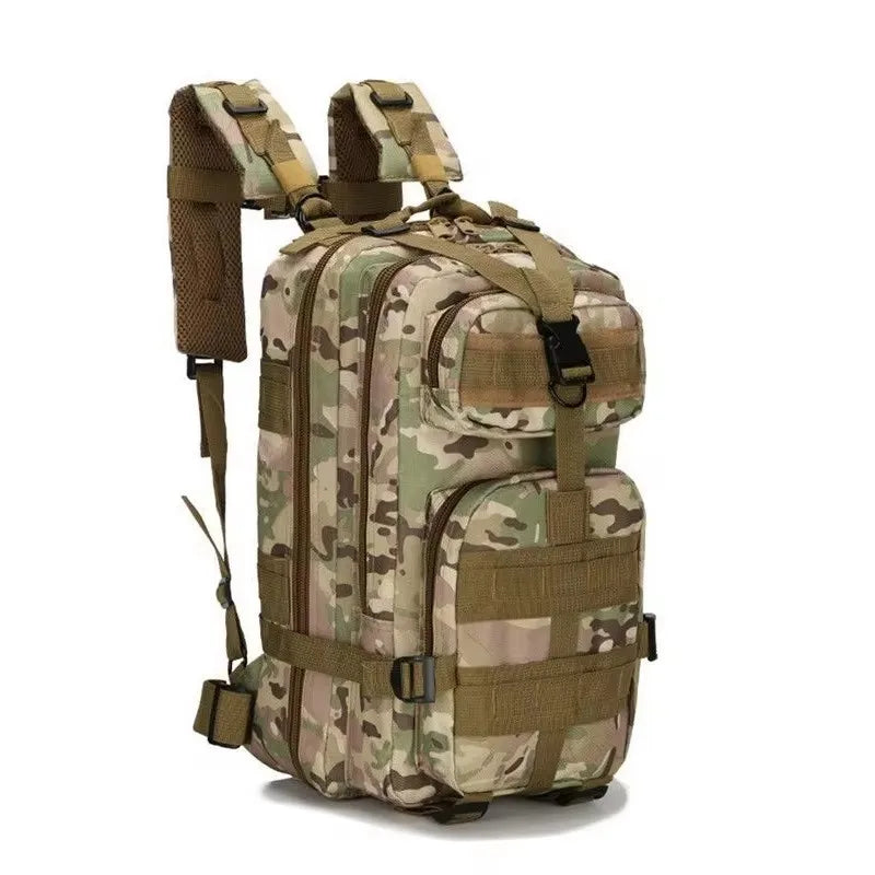 Fishing Tactical Backpack - Camouflage Nylon 3P for Hiking & Travel