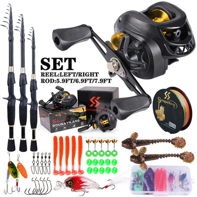 Telescopic Casting Combo with Reel and Rod