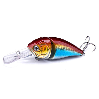Swim Crankbait with 3D Eyes for Bass and Pike