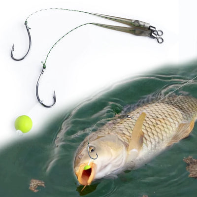Ready Tied Carp Hair Rigs with Anti Tangle Hooks