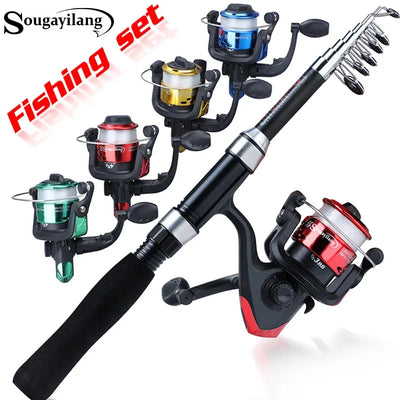 Kids Telescopic Fishing Rod and Reel Set