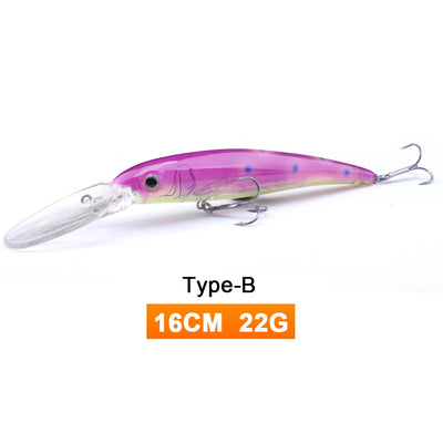 Big Floating Jerkbait Minnow for Sea Trolling