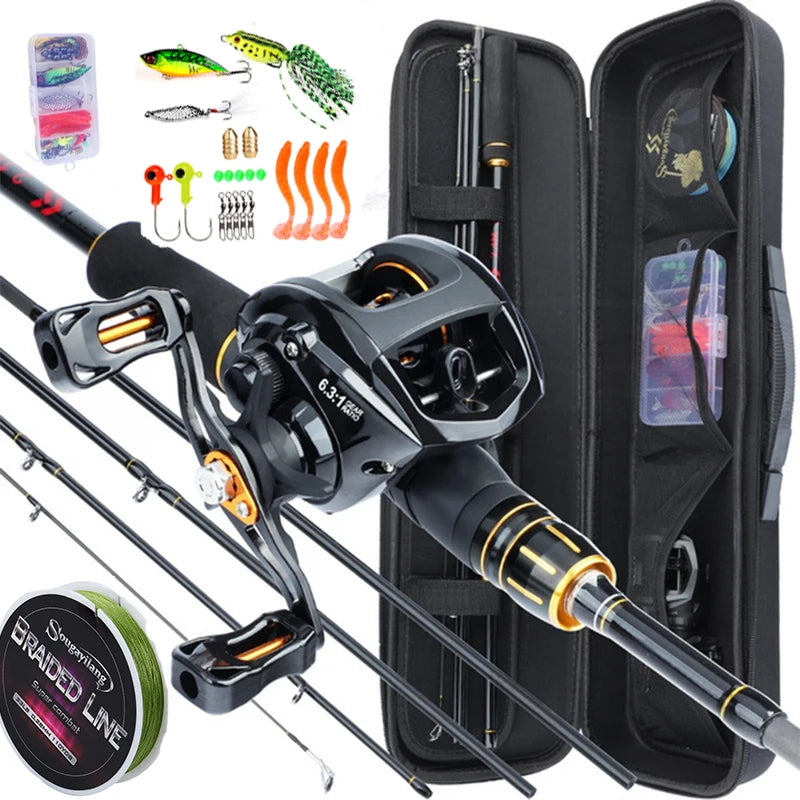 M Power Casting Rod Kit with Line and Lures