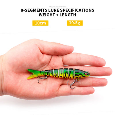 Segmented Sinking Wobblers for Pike Fishing