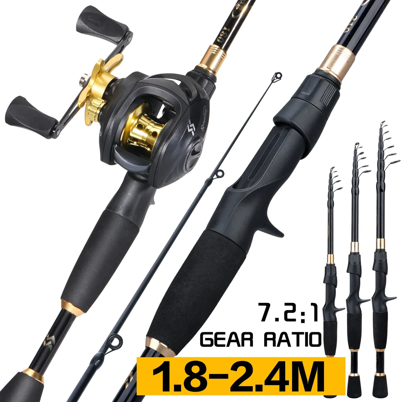 Telescopic Casting Combo for Bass and Trout