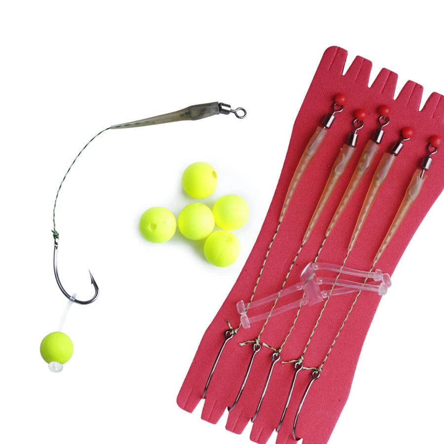 Ready Tied Carp Hair Rigs with Anti Tangle Hooks