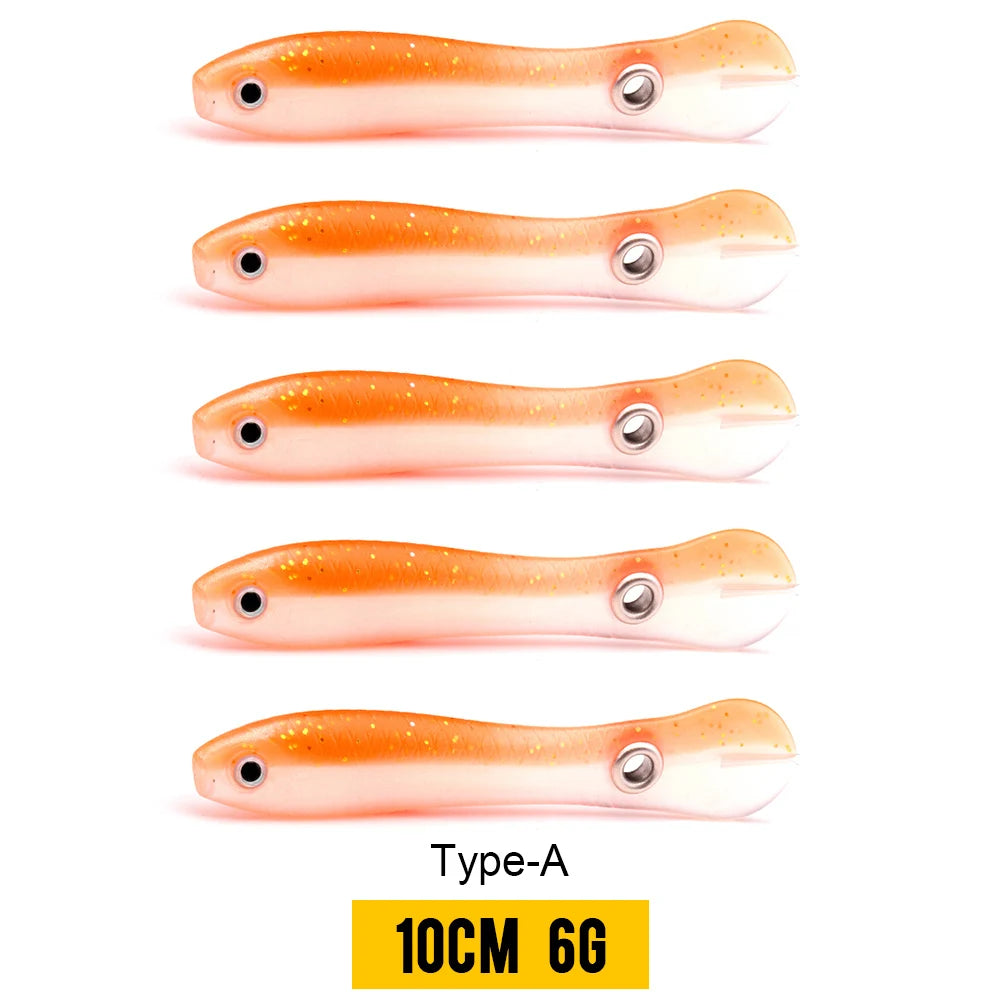 Soft Bionic Loach Lures with 3D Eyes