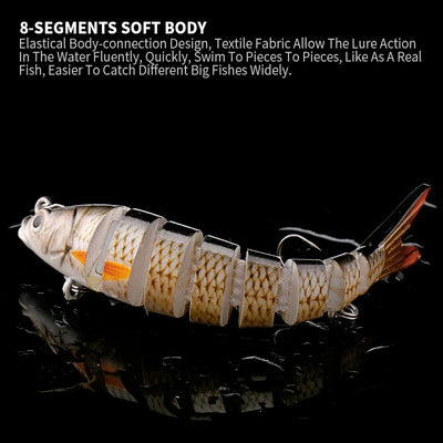 Segmented Sinking Wobblers for Pike Fishing