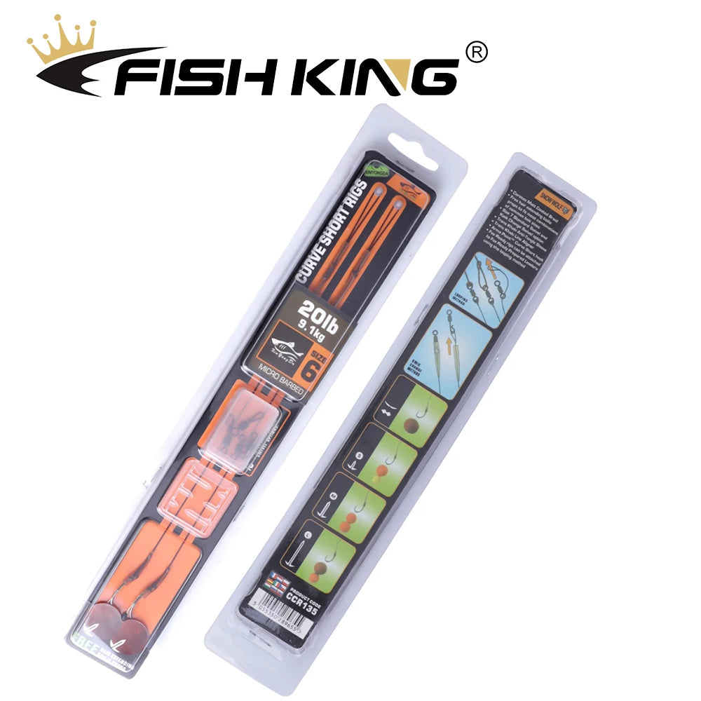 Carp Hair Rig Hooks with Boilie Stoppers