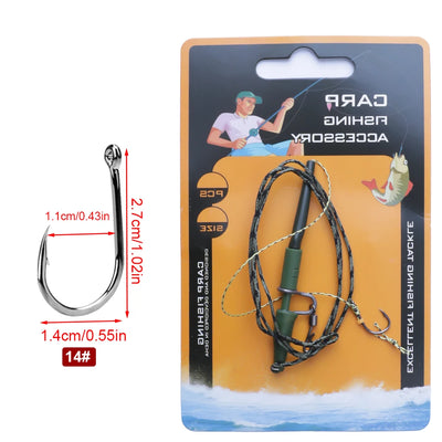 Carp Fishing Leadcore Hooklink with Quick Swivels