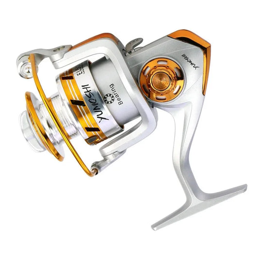 Metal Spinning Fishing Reel with Interchangeable Handle