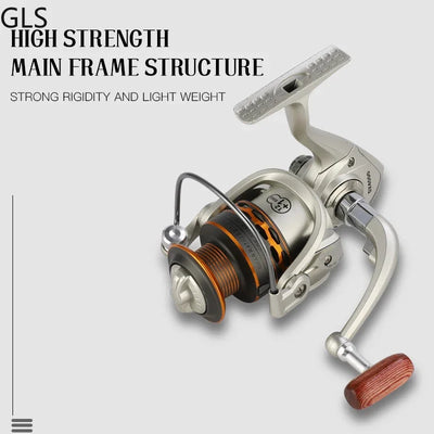 Professional Spinning Reel with Spare Spool and Smooth Cast