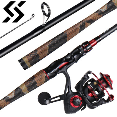 Compact Spinning Rod and Reel Combo Set