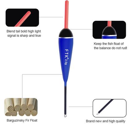 Light-Up Fir Fishing Floats for Carp