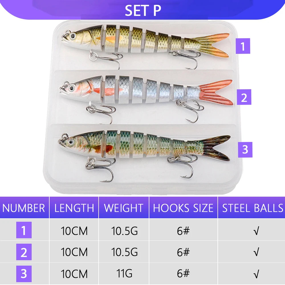 Bionic Jointed Minnow Kit for Pike Fishing