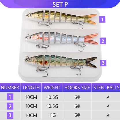 Bionic Jointed Minnow Kit for Pike Fishing