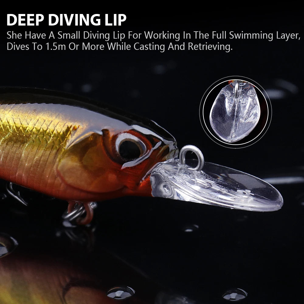 Deep Diving Japanese Minnow Crank Lure