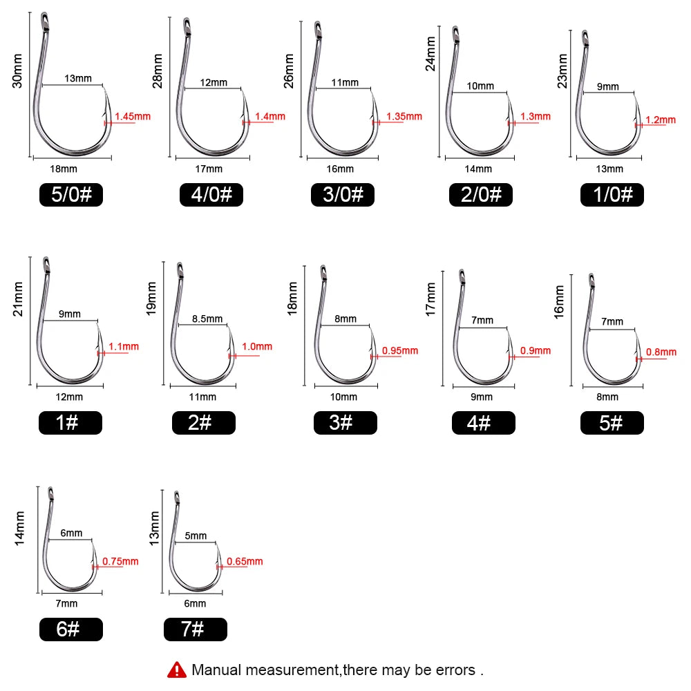 Circle Eyed Carp Hooks for Jig and Soft Baits