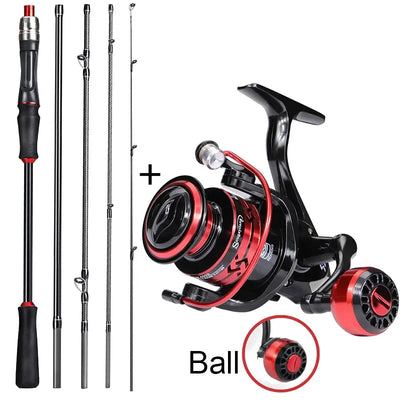 Ultralight Spinning Rod Combo with Reel and Line