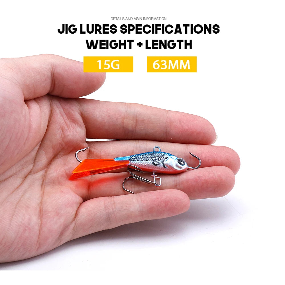 Ice Fishing Jigging Lure with Fast Sinking Action