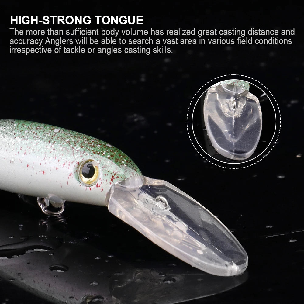 Big Floating Jerkbait Minnow for Sea Trolling