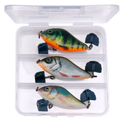 Winter Jerkbait Vib Lures Set with Hooks