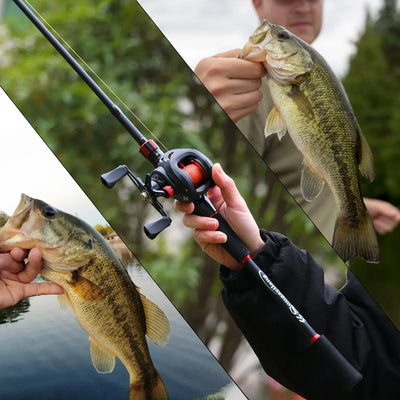 Casting Rod and Baitcasting Reel Combo for Bass